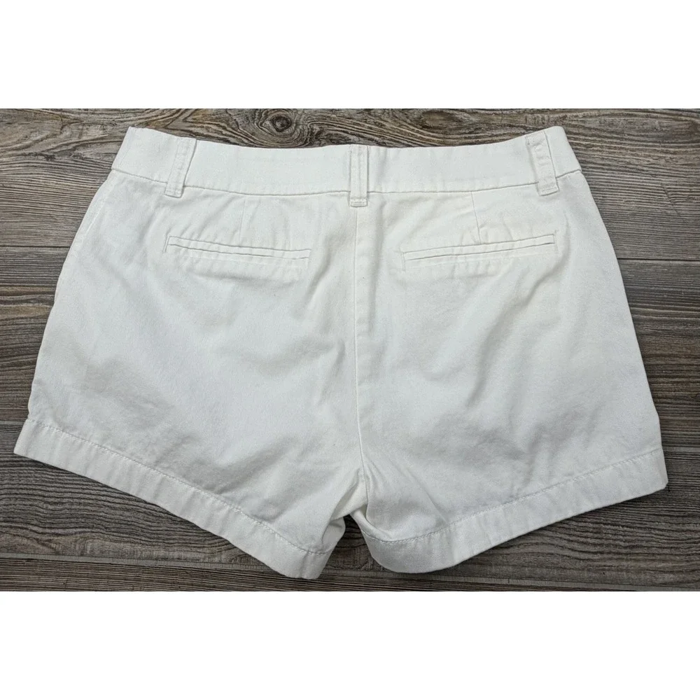 LOT OF 2 ~J Crew Classic Chino Shorts Women's Size 4 100% Cotton Beach Resort